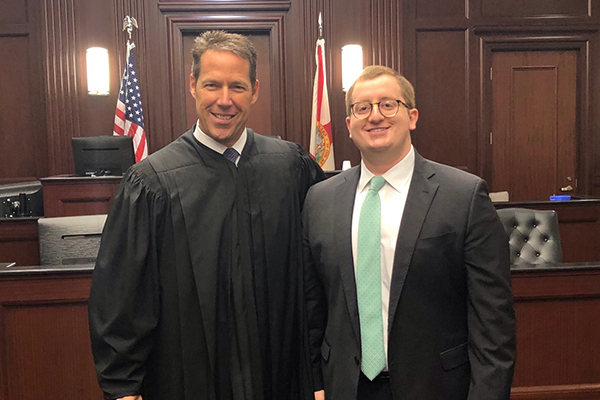 Sammy Farhat's Swearing in Ceremony Photo with Judge