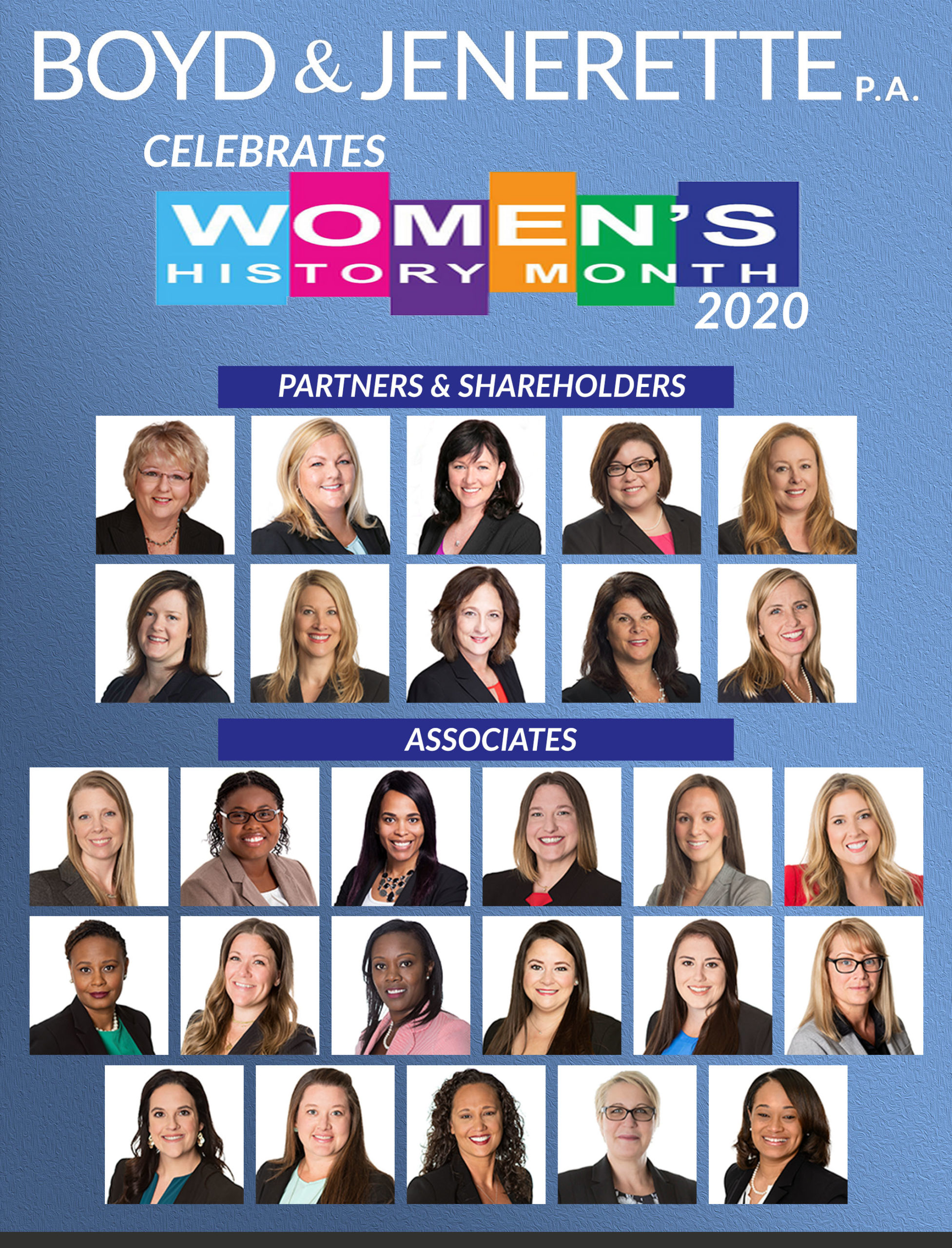 Women's History Month 2020 - Boyd & Jenerette