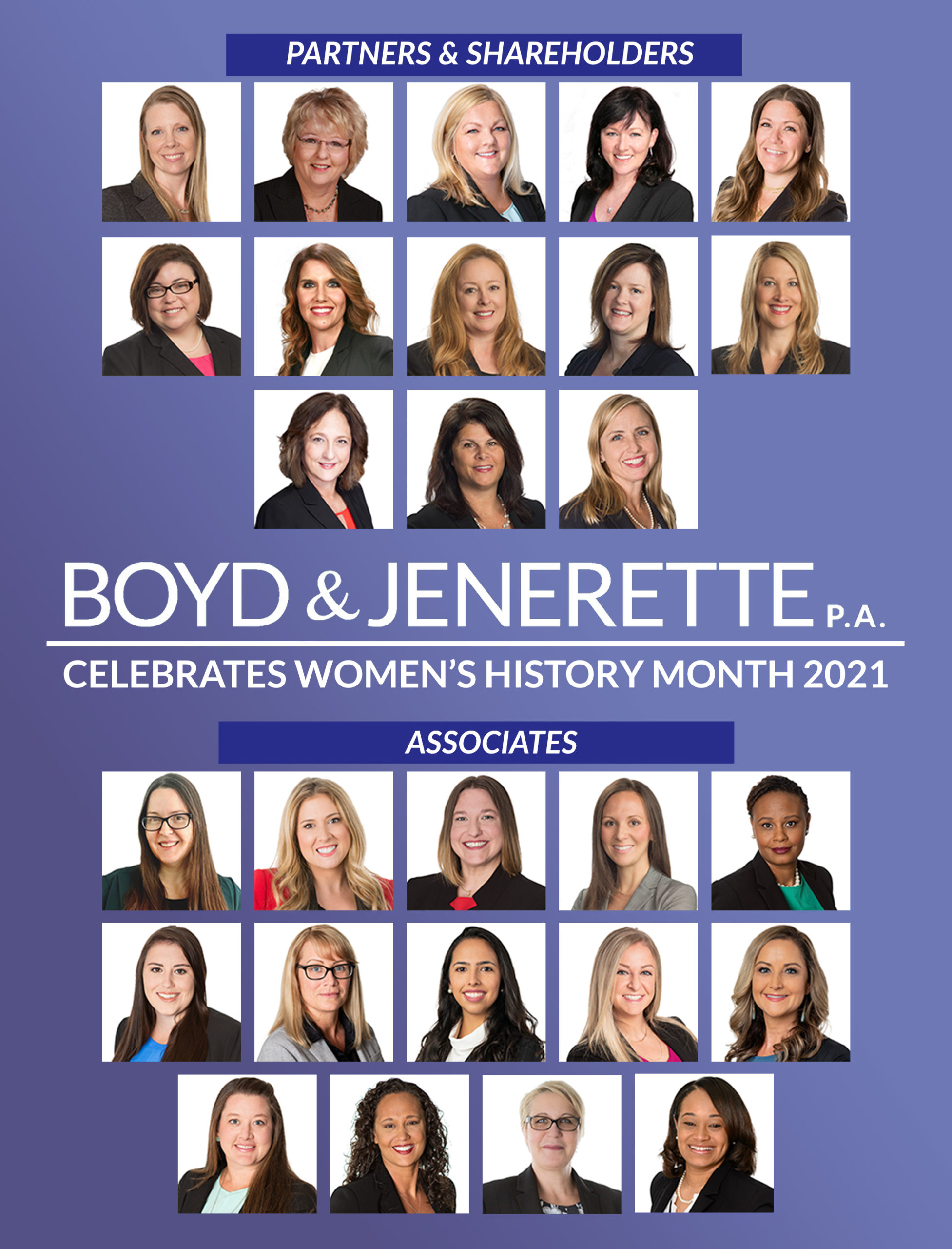Women's History Month 2021 - Boyd & Jenerette