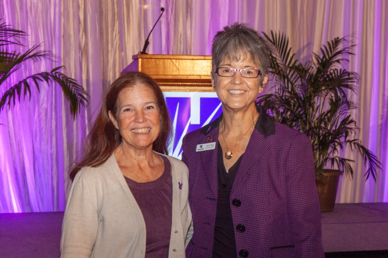Melissa Rorabaugh and Hubbard House CEO Gail Patin 