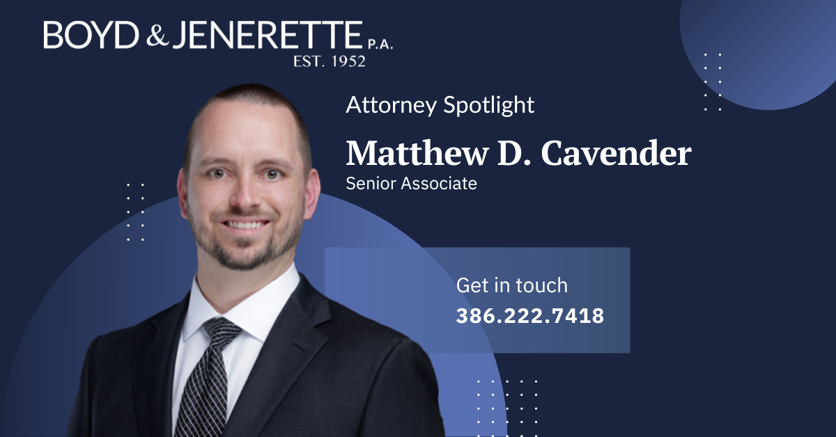 Attorney Spotlight: Matthew D. Cavender