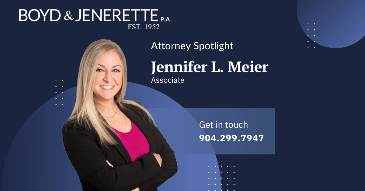Attorney Spotlight: Jennifer L. Meier Attorney Spotlight: Jennifer L. Meier