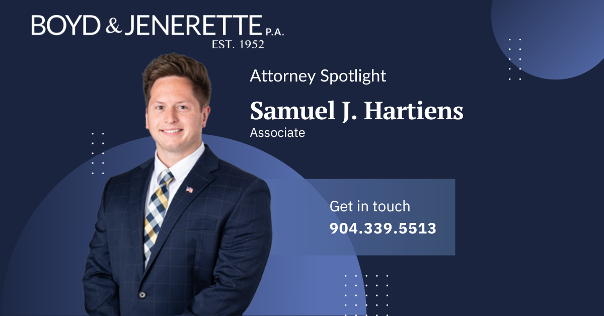 Attorney Spotlight: Samuel J. Hartiens Attorney Spotlight: Samuel J. Hartiens