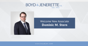 Associate, Dominic M. Stern